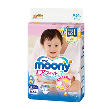 Bỉm Moony cho bé từ 6-11kg